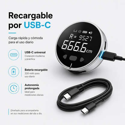 Nexalyr medidor digital compacto y recargable